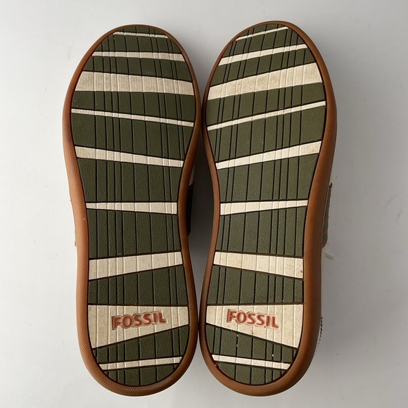 Fossil Typographie College Campus Leather And Suede Sneakers Men’s Size 13 - Picture 10 of 12